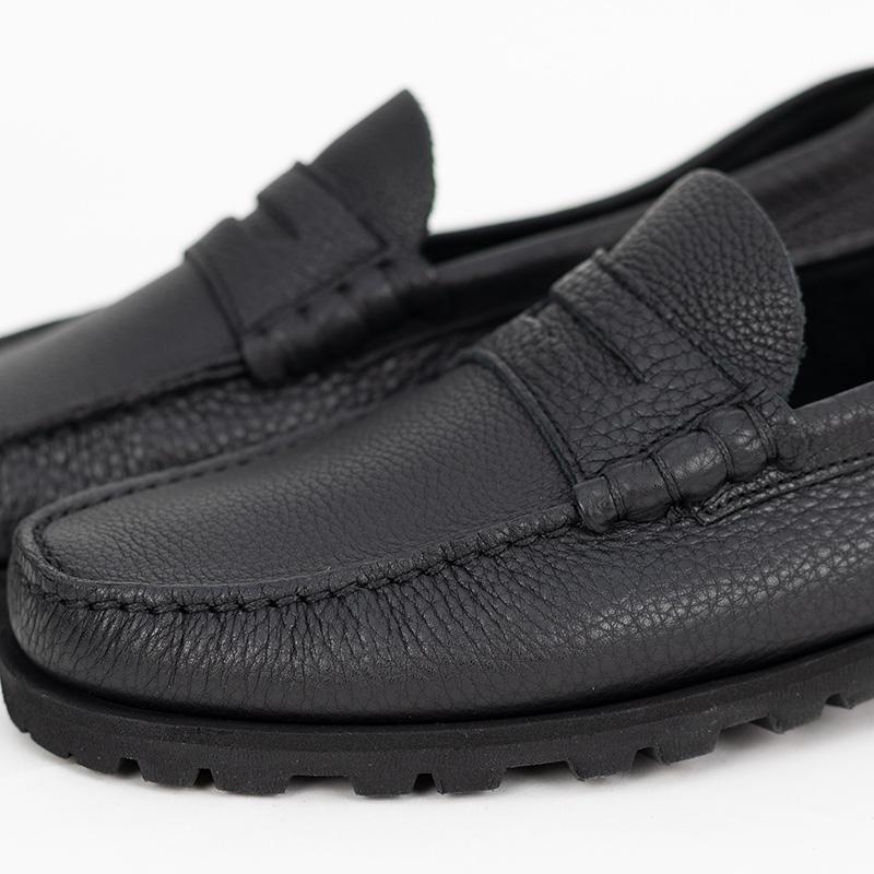 PARABOOT/パラブーツ CORAUX/RAID SOLE  BLACKコインローファーの画像