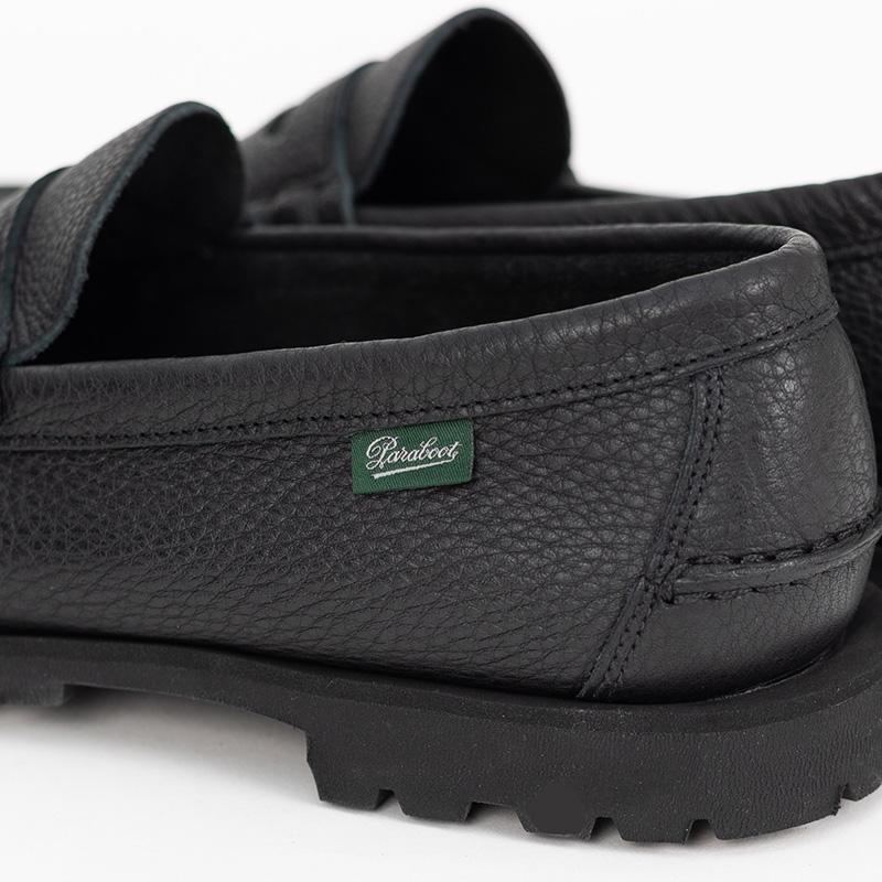 PARABOOT/パラブーツ CORAUX/RAID SOLE  BLACKコインローファーの画像