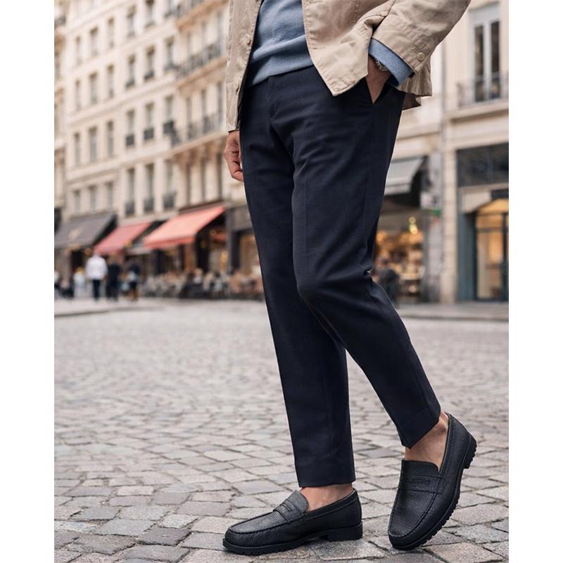 PARABOOT/パラブーツ CORAUX/RAID SOLE  BLACKコインローファーの画像