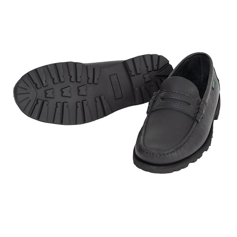 PARABOOT/パラブーツ CORAUX/RAID SOLE  BLACKコインローファーの画像