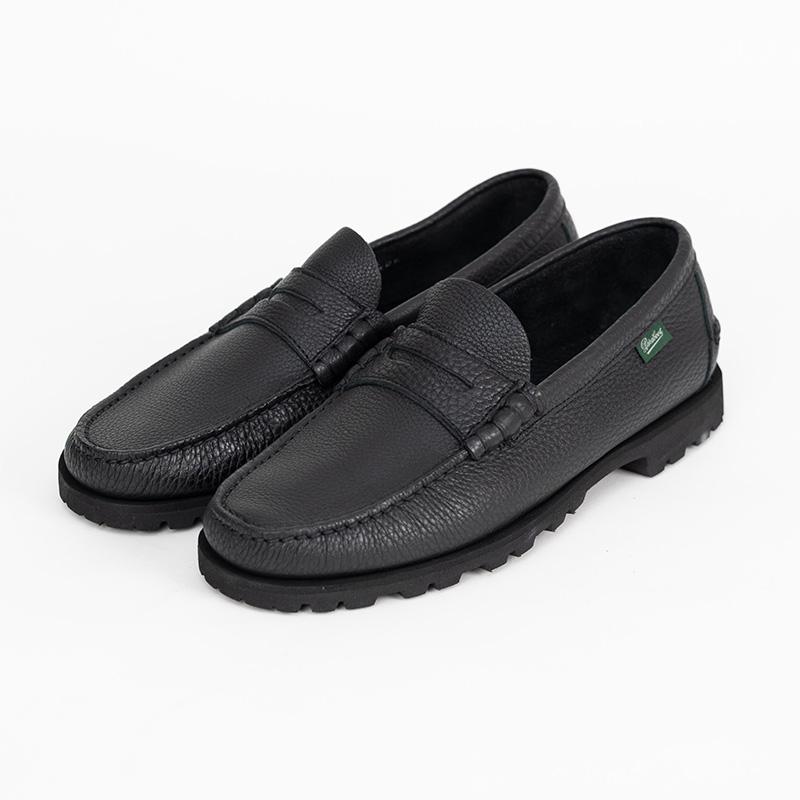 PARABOOT/パラブーツ CORAUX/RAID SOLE  BLACKコインローファーの画像