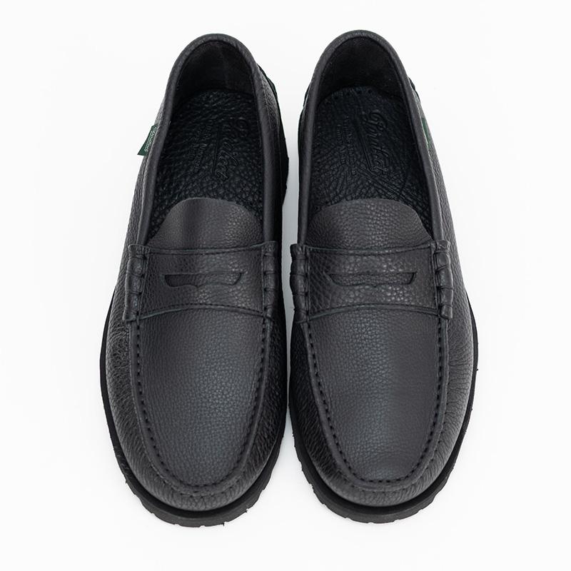 PARABOOT/パラブーツ CORAUX/RAID SOLE  BLACKコインローファーの画像