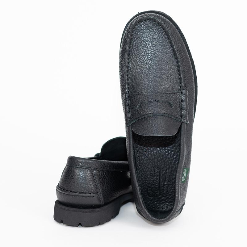 PARABOOT/パラブーツ CORAUX/RAID SOLE  BLACKコインローファーの画像