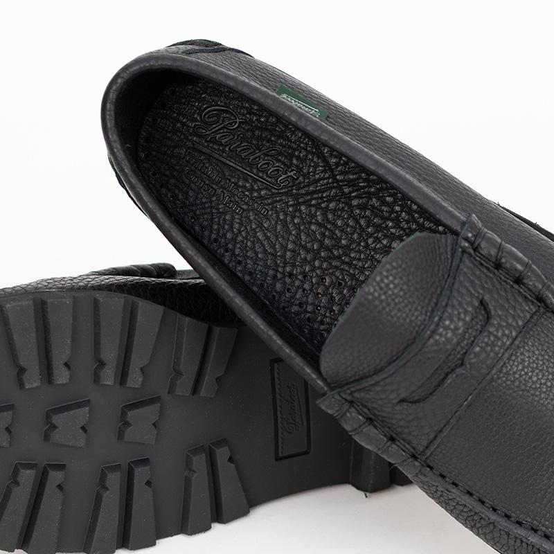 PARABOOT/パラブーツ CORAUX/RAID SOLE  BLACKコインローファーの画像
