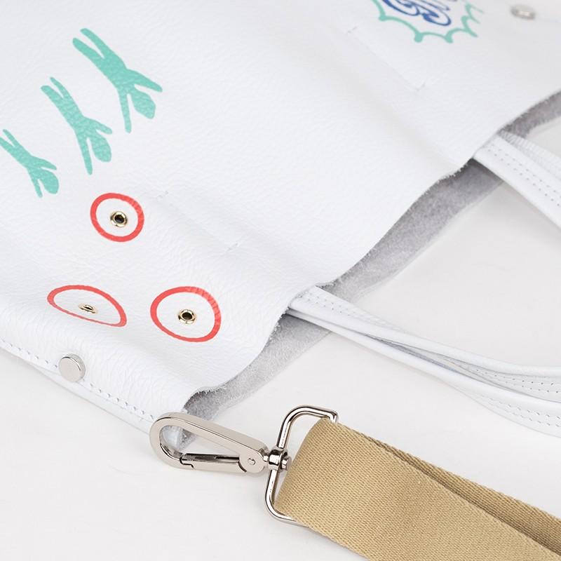 hatchi Bagoloバゴロ イタリア製 ホワイトレザートートバッグ 在庫処分 【バッグ単品】 Bagolo | バゴロ イタリアンレザー