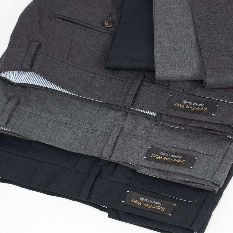 Style Edition 春夏スーパーファインウール 100％ 無地 グレー