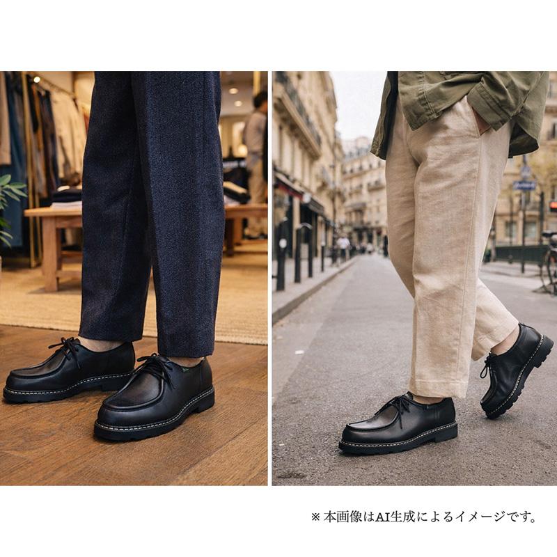 【再入荷】Paraboot/パラブーツ MICHAEL/MARCHE 2 NOIRE-LIS-NOIR オイルドレザーチロリアンシューズの画像