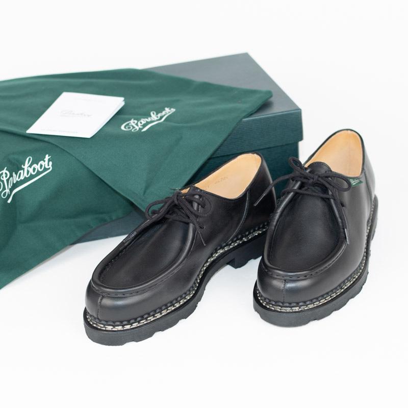 【再入荷】Paraboot/パラブーツ MICHAEL/MARCHE 2 NOIRE-LIS-NOIR オイルドレザーチロリアンシューズの画像