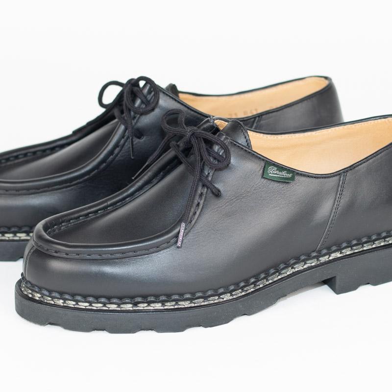 【再入荷】Paraboot/パラブーツ MICHAEL/MARCHE 2 NOIRE-LIS-NOIR オイルドレザーチロリアンシューズの画像