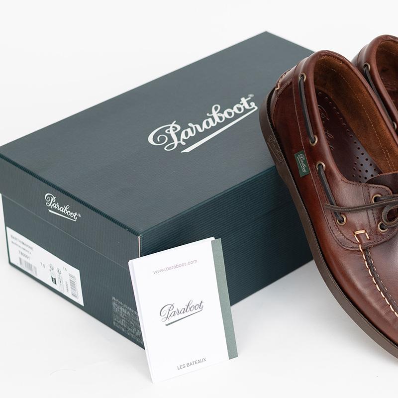 パラブーツ　バース　マリンソール　マロンアメリカ　箱付き Paraboot（パラブーツ） PARABOOT/パラブーツBARTH