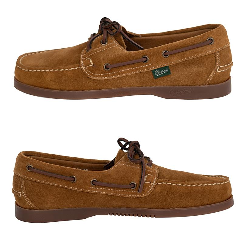 PARABOOT/パラブーツ メンズ BARTH/MARINE MIEL-VEL FAUVE デッキシューズの画像
