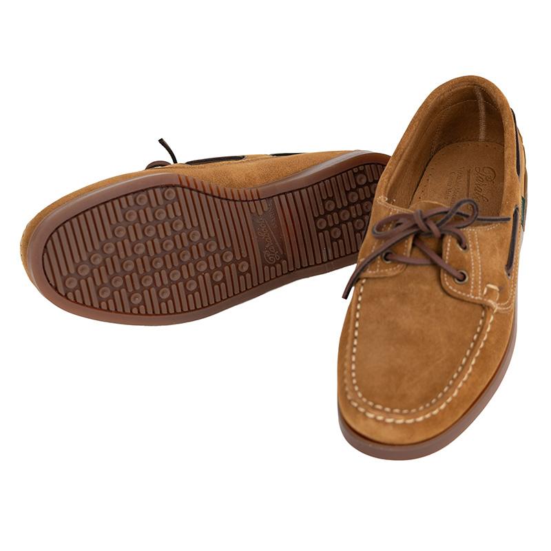 PARABOOT/パラブーツ メンズ BARTH/MARINE MIEL-VEL FAUVE デッキシューズの画像