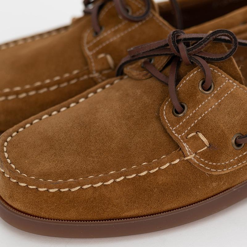 PARABOOT/パラブーツ メンズ BARTH/MARINE MIEL-VEL FAUVE デッキシューズの画像