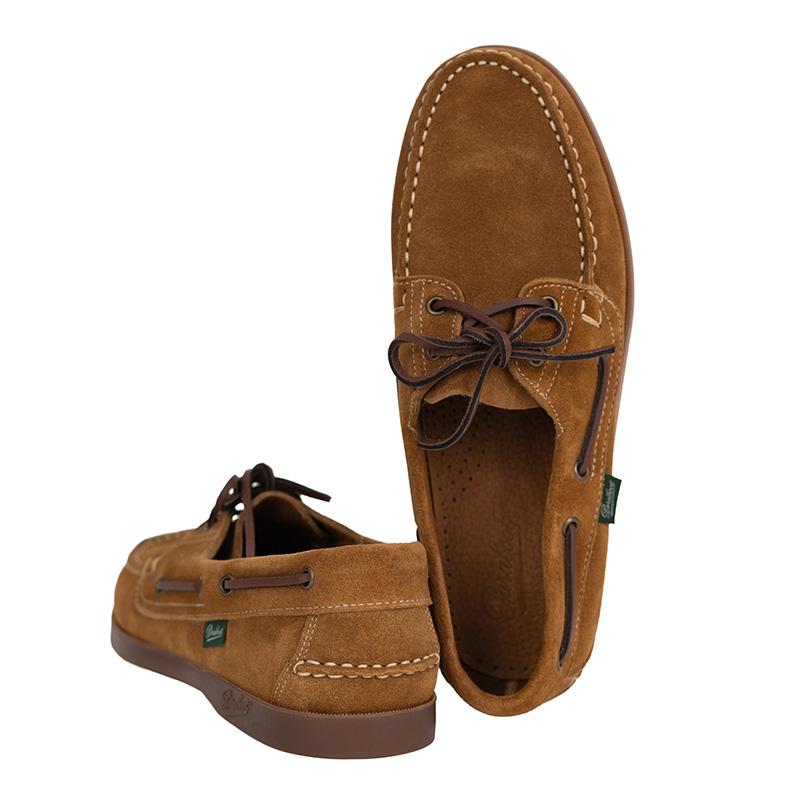 PARABOOT/パラブーツ メンズ BARTH/MARINE MIEL-VEL FAUVE デッキシューズの画像