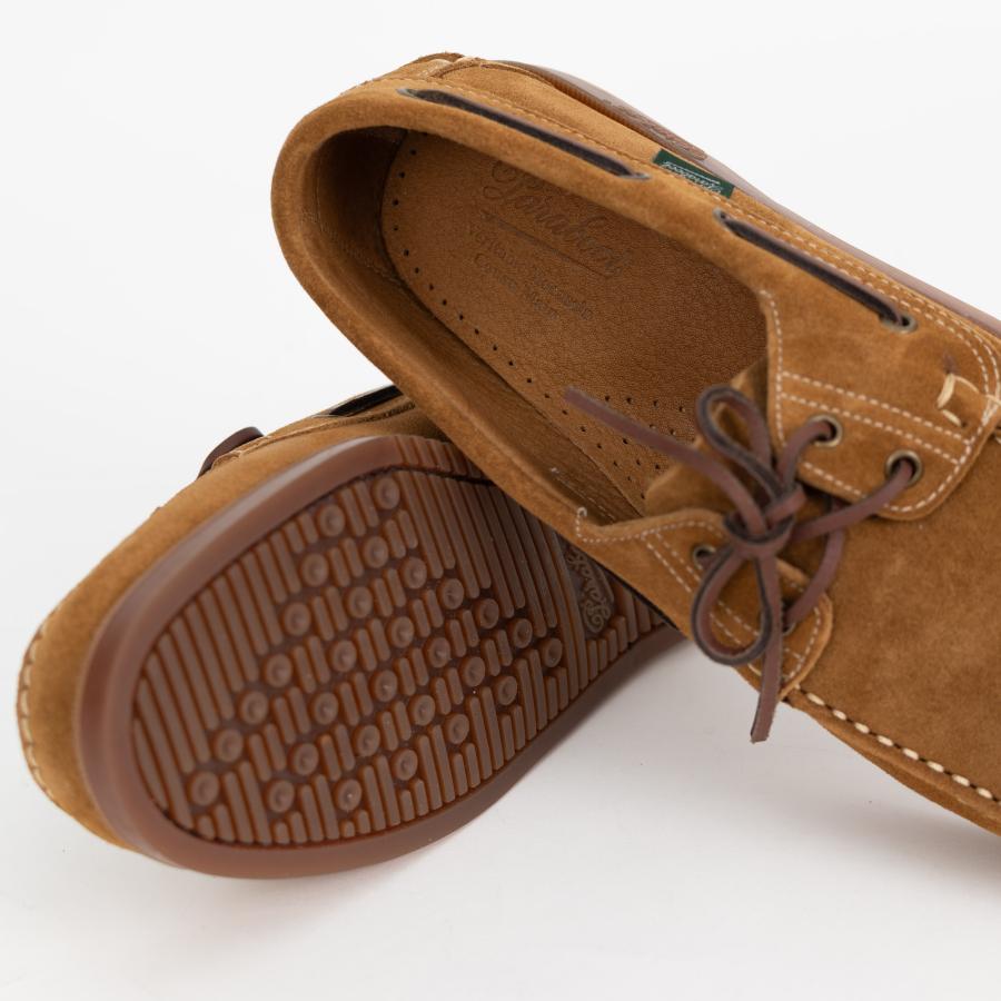 PARABOOT/パラブーツ メンズ BARTH/MARINE MIEL-VEL FAUVE デッキシューズの画像