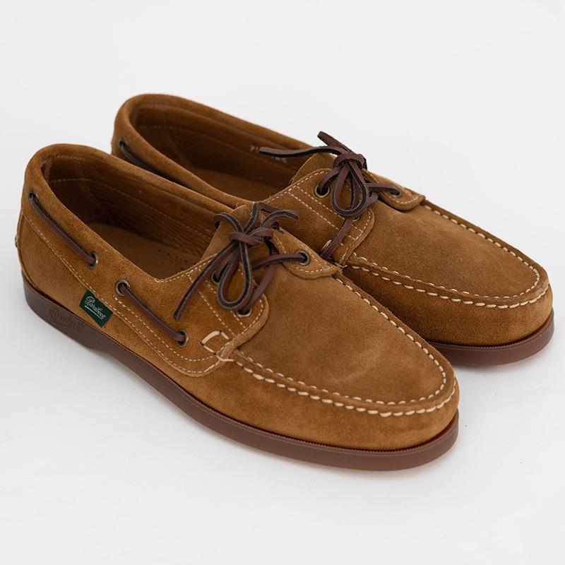 PARABOOT/パラブーツ メンズ BARTH/MARINE MIEL-VEL FAUVE デッキシューズの画像