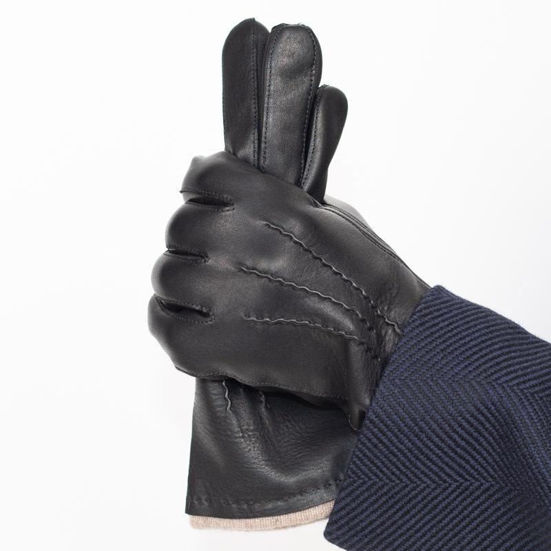 ORCIANI 24AW 手袋 ブラック系 ORCIANI ORCIaNI/オルチアーニ ブラック ラムスキンレザー