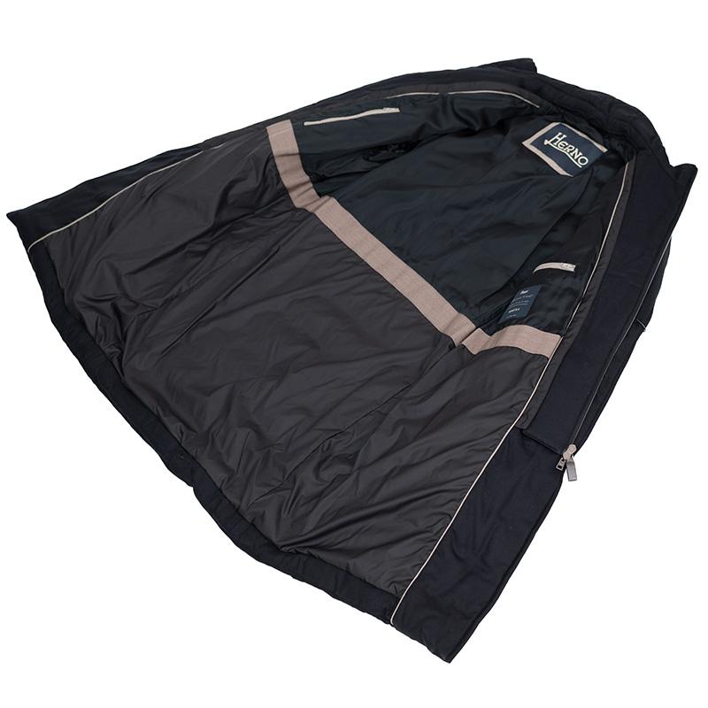HERNO（ヘルノ） レイヤードダウンジャケット ブラック チェスター