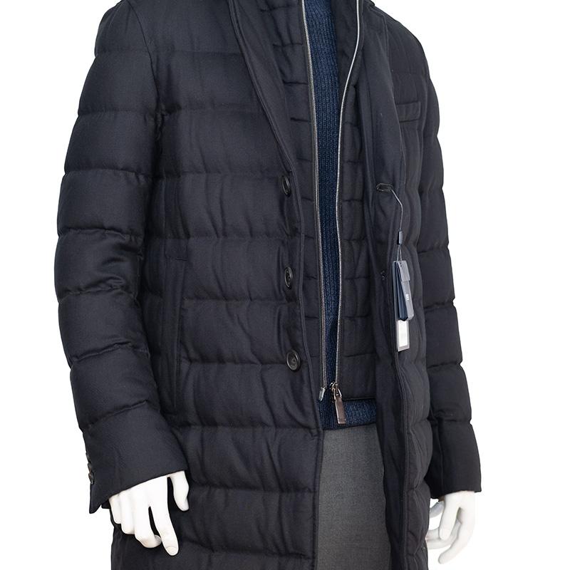 HERNO（ヘルノ） レイヤードダウンジャケット ブラック チェスター