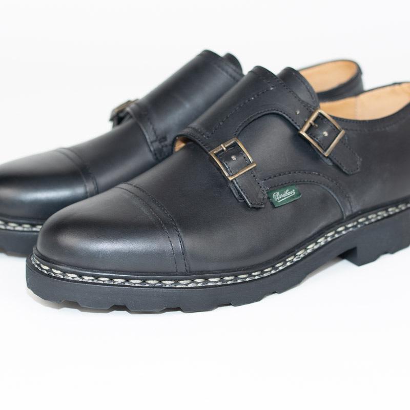【再入荷】Paraboot/パラブーツ MARCHE2 SOLE WILLIAM-MARCHE2 NOIRE-LIS-NOIRダブルモンクの画像