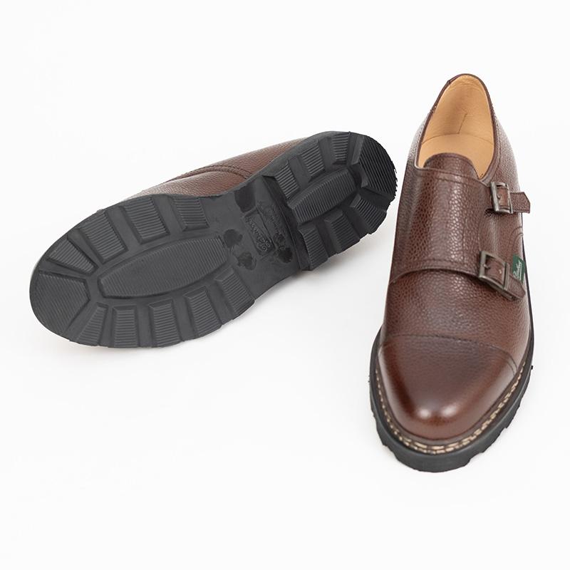 【再入荷】Paraboot/パラブーツ WILLIAM-MARCHE 2 NOIRE-GR EBENEダブルモンクシューズの画像