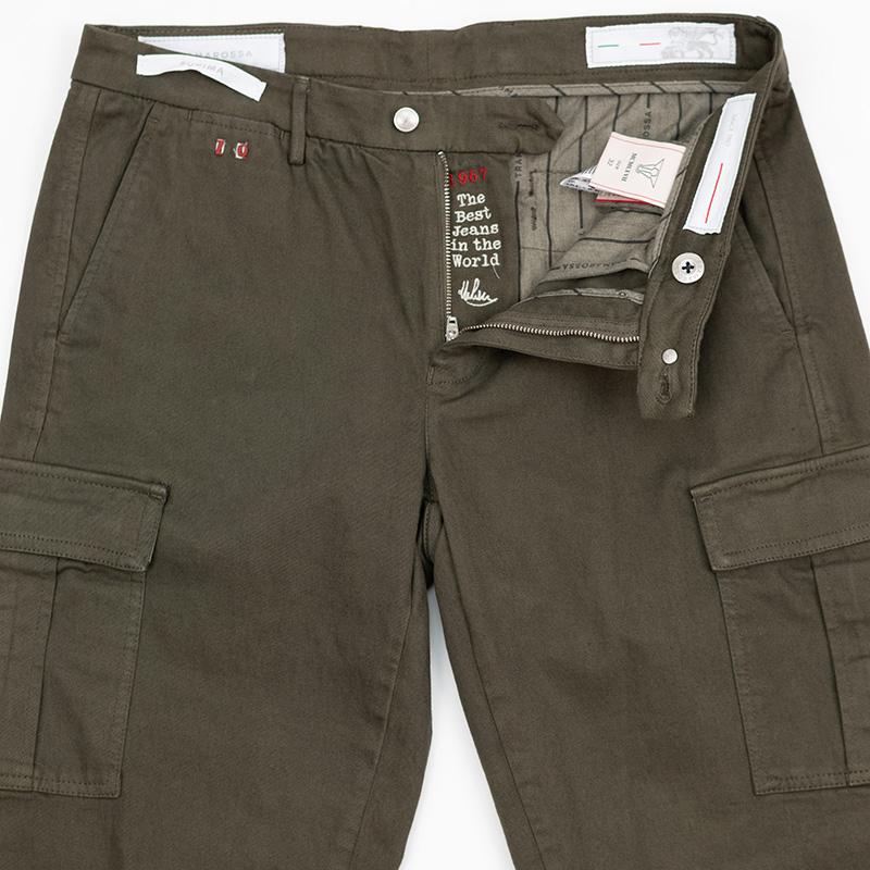 tramarossa イタリーAMERIGOストレッチミリタリーカーキカーゴ : Style 
