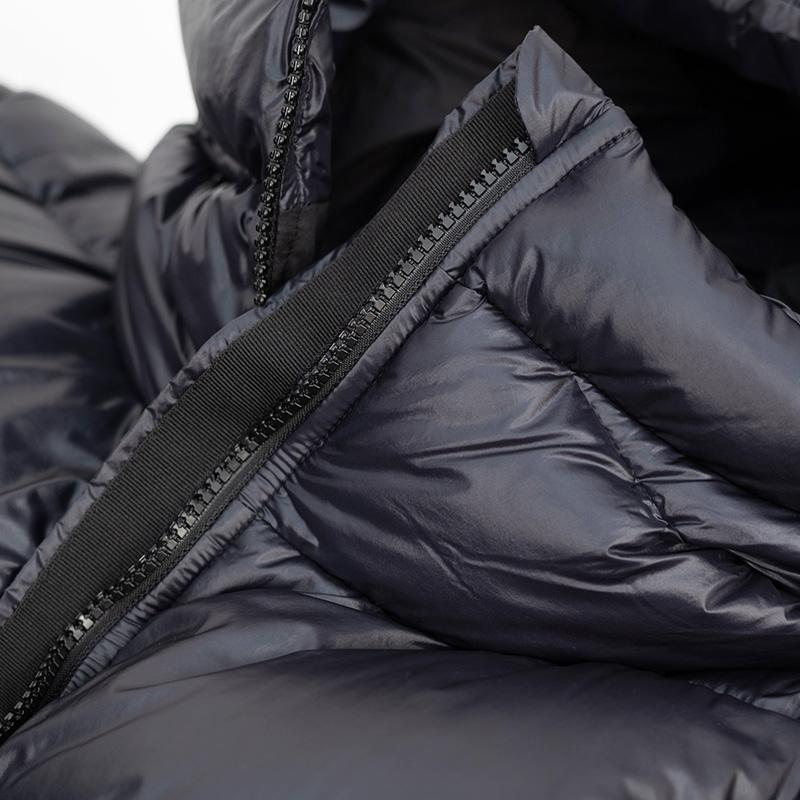PYRENEX | ピレネックス ナチュラルフレンチダウン 黒 フーデット フランス製 ANTON-ブラック ダウンジャケットの画像