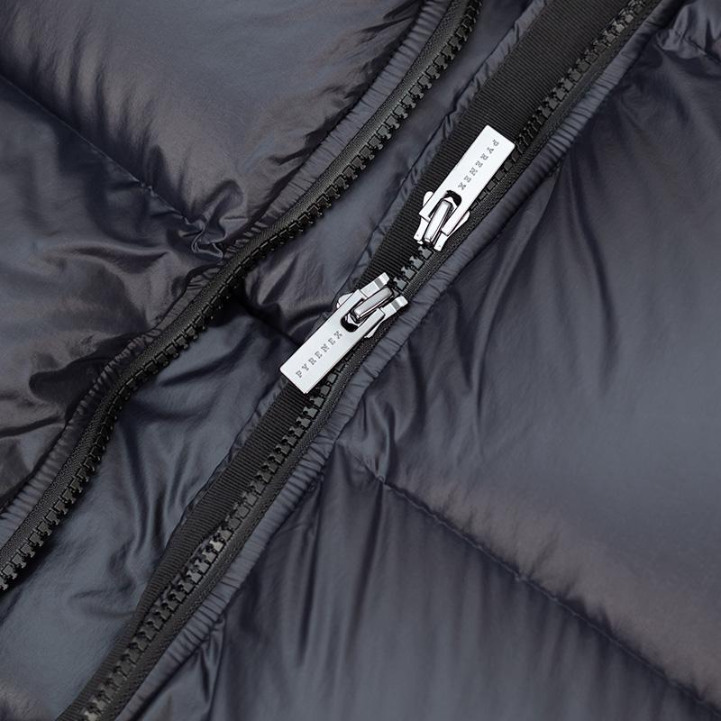 PYRENEX | ピレネックス ナチュラルフレンチダウン 黒 フーデット フランス製 ANTON-ブラック ダウンジャケットの画像