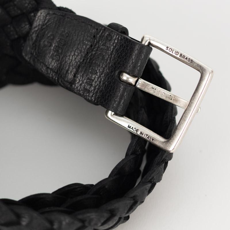 【美品】オルチアーニ　ORCHIANI レザーベルト イタリア製 ブラック 85 ORCIANI（オルチアーニ） ORCIaNI/オルチアー二 イタリア製 牛革カーフ