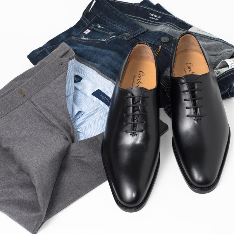 Cordwainer コードウェイナー Bond ボックスカーフ レザーソール ホールカット ブラック ビジネスシューズ Bond Bk Style Edition Yahoo 店 通販 Yahoo ショッピング