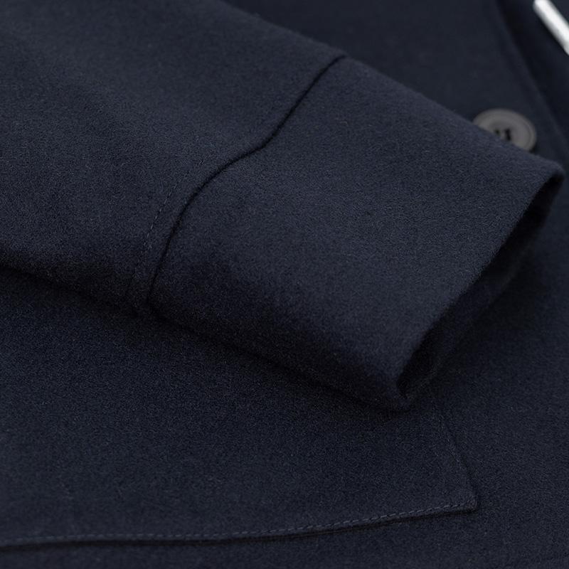 CINI/チー二 ヴェネチア イタリー製羊毛100％ネイビーメルトンウール オーバーアウターパーカーコート　 | CINI venezia | 15