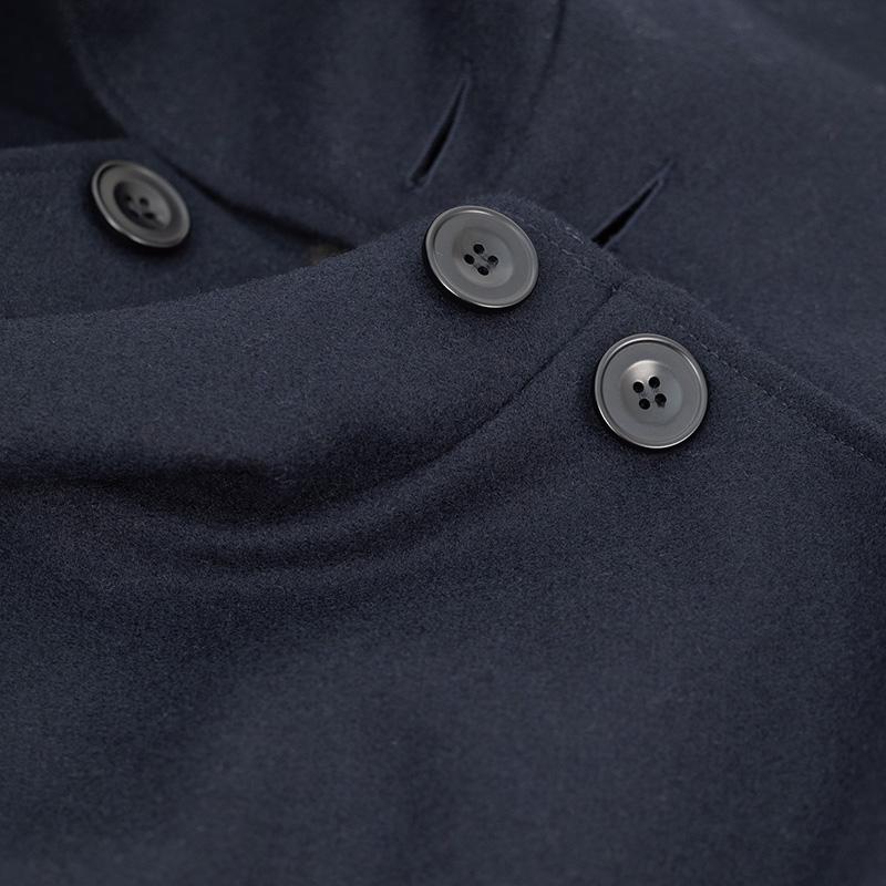 CINI/チー二 ヴェネチア イタリー製羊毛100％ネイビーメルトンウール オーバーアウターパーカーコート　 | CINI venezia | 17