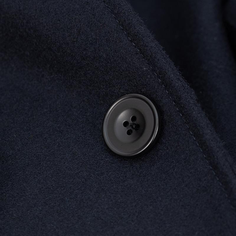 CINI/チー二 ヴェネチア イタリー製羊毛100％ネイビーメルトンウール オーバーアウターパーカーコート　 | CINI venezia | 18