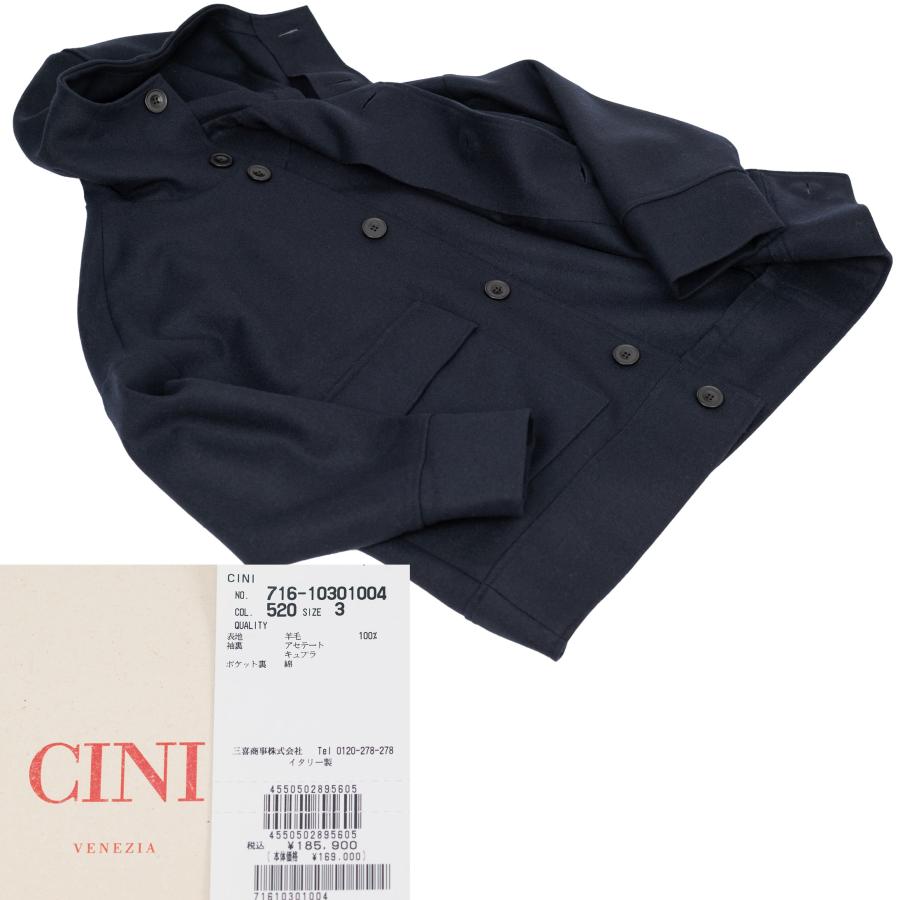 CINI venezia CINI/チー二 ヴェネチア イタリー製羊毛100％ネイビー
