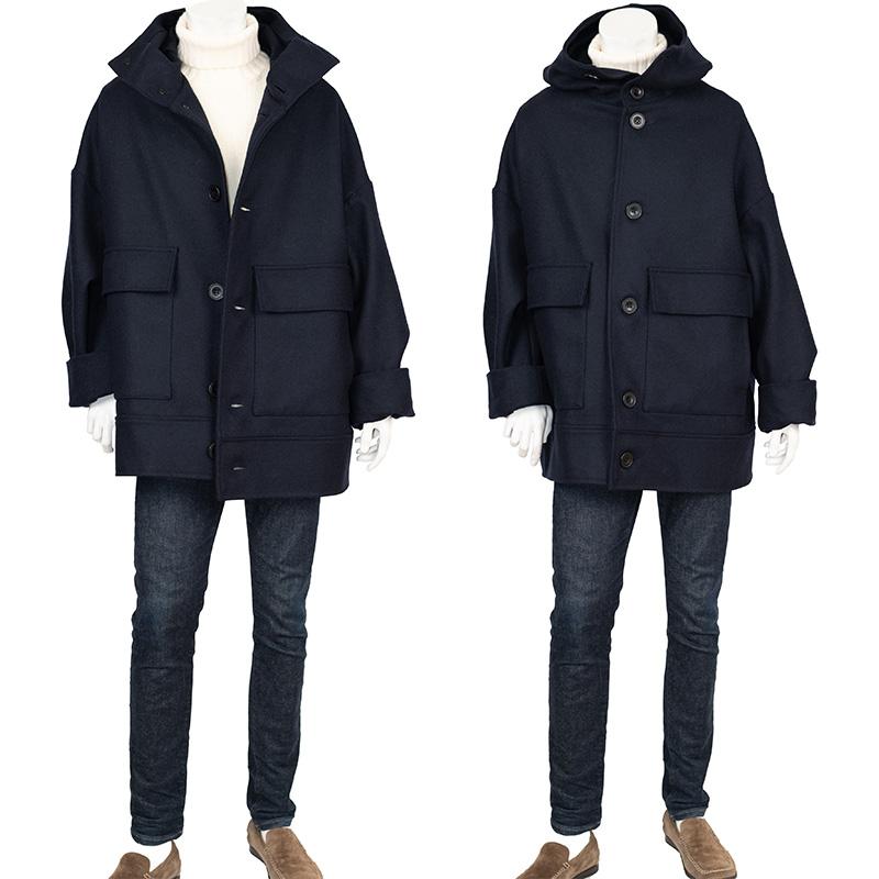 CINI venezia CINI/チー二 ヴェネチア イタリー製羊毛100％ネイビー