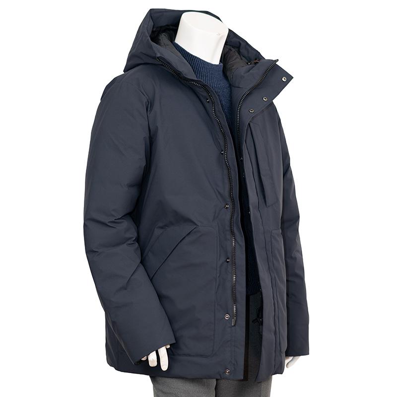 美品【レア】Save the duck フード付きダウンジャケット ネイビー SAVE THE DUCK（セーブ・ザ・ダック） セイブザダック エコダウン