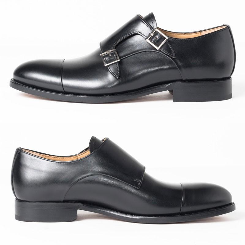 Cordwainer | コードウェイナー DANNY モンクストラップ ブラック