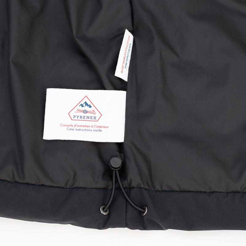 PYRENEX | ピレネックスウォータープルーフ フーデット GRADE-ブラック メンズ ダウンジャケットの画像