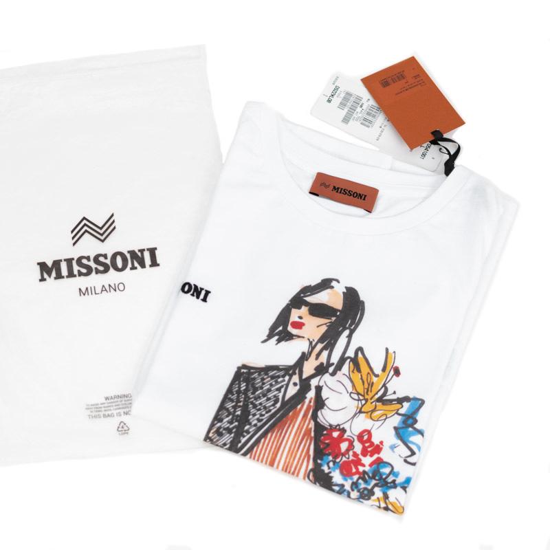 MISSONI レディース Tシャツ・カットソー MISSONI | ミッソーニ おしゃれアイコンウーマンプリント