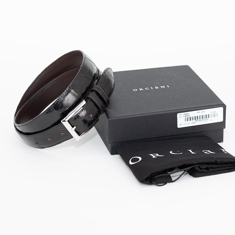 本革　クロコダイル　レザー　オルチアーニ ベルト　ブラウン 楽天市場】オルチアーニ クロコ ベルトの通販