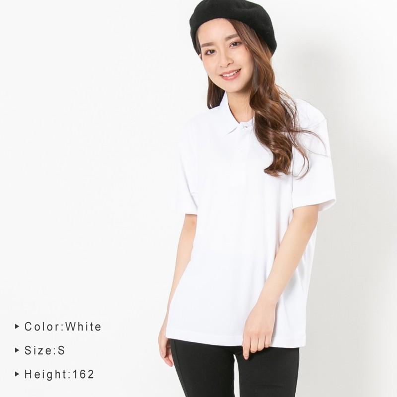 ポロシャツ レディース 半袖 かわいい 無地 ドライ 吸水 速乾 おしゃれ 黒 白 ネイビー スポーツ ゴルフ 制服 ユニフォーム 仕事 大きいサイズ |  | 07