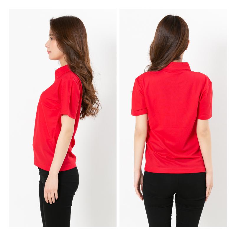 ポロシャツ レディース 半袖 かわいい 無地 ドライ 吸水 速乾 ボタンダウン おしゃれ 黒 白 ネイビー スポーツ ゴルフ 制服 ユニフォーム 大きい |  | 16
