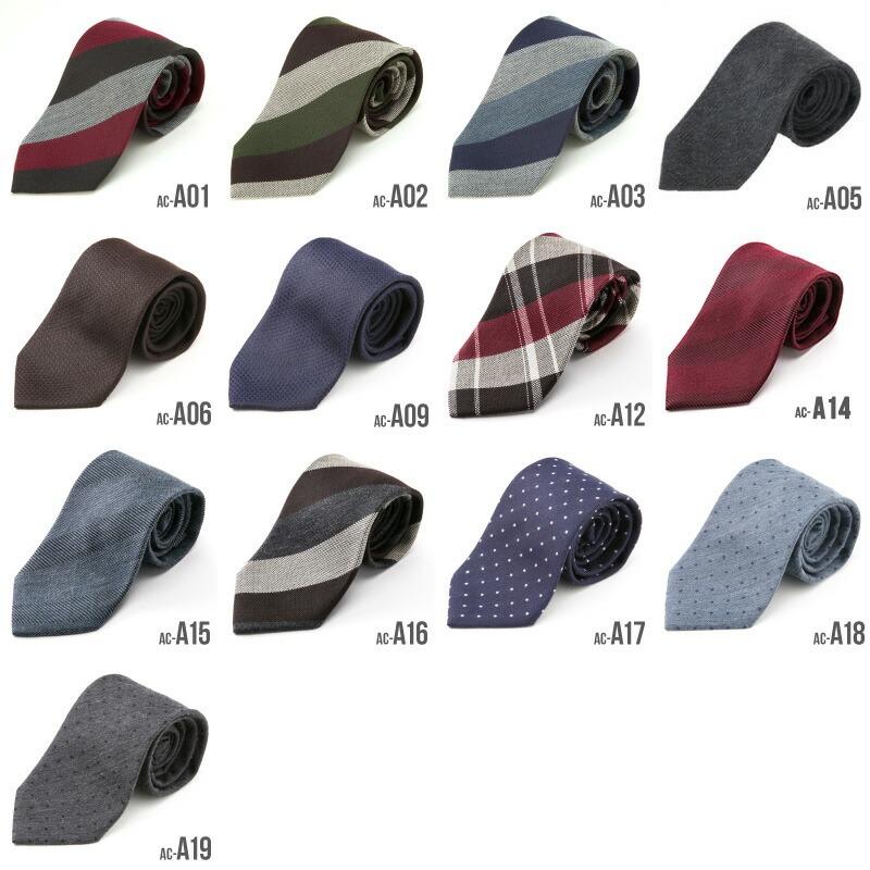 ネクタイ アクリル ウール ビジネス 無地 おしゃれ 結婚式 ブランド 20柄 レギュラー ストライプ チェック |  | 01