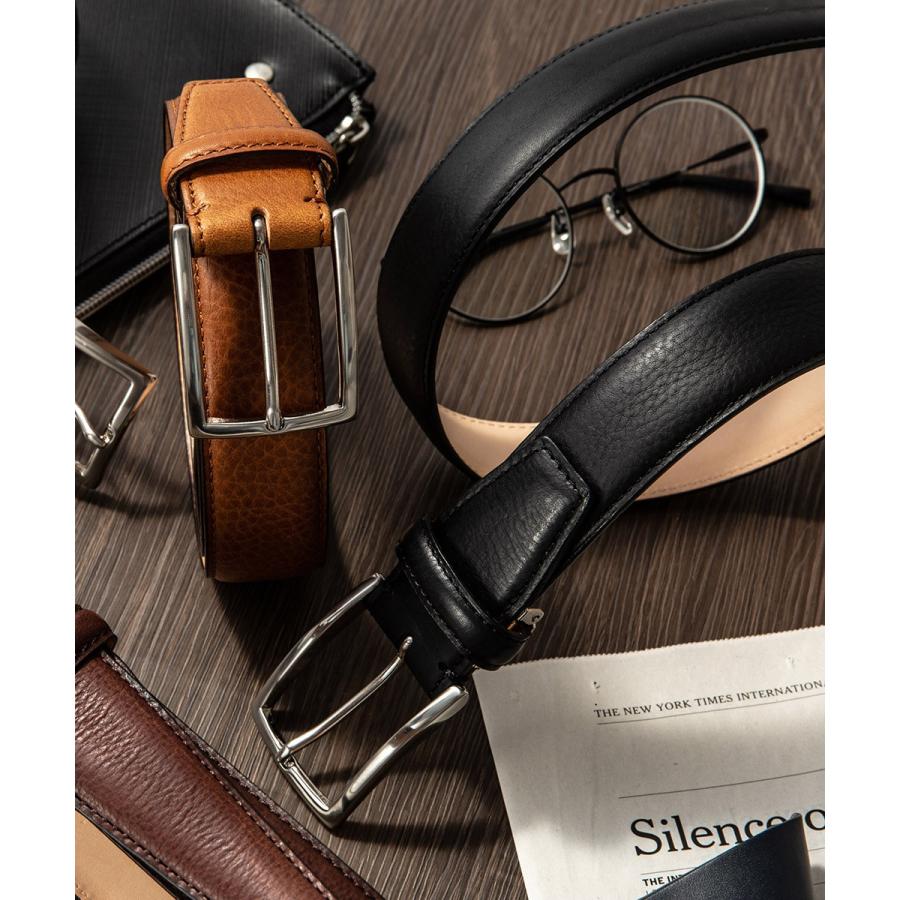 ベルト メンズ 日本製 ビジネスベルト メンズベルト 長沢ベルト ミネルバボックスフェザー 1枚1枚職人によって丹念に作られる極上の革 |  | 07