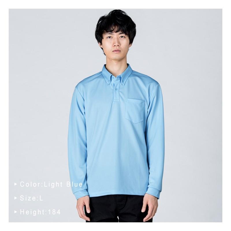 レザレクション　ボタンダウンシャツ　長袖　ポロシャツ　　サイズS ネイビー　春夏 レザレクション ボタンダウンシャツ 長袖 ポロシャツ サイズS