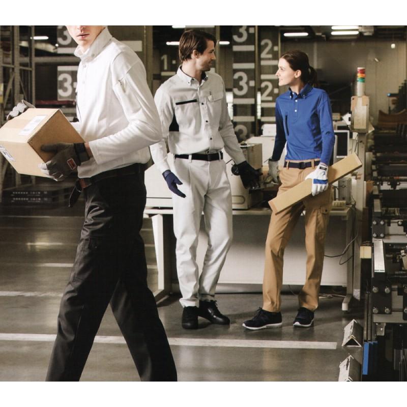 作業着 ズボン レディース ストレッチ 大きいサイズ 細身 タック 作業服 ワーク パンツ ボトム キャメル ネイビー |  | 02