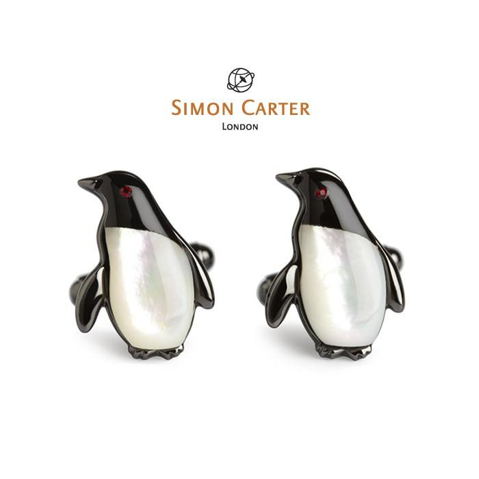 カフス ブランド サイモンカーター Simon Carter / オニキス ペンギン ギフト プレゼント 送料無料｜styleequal