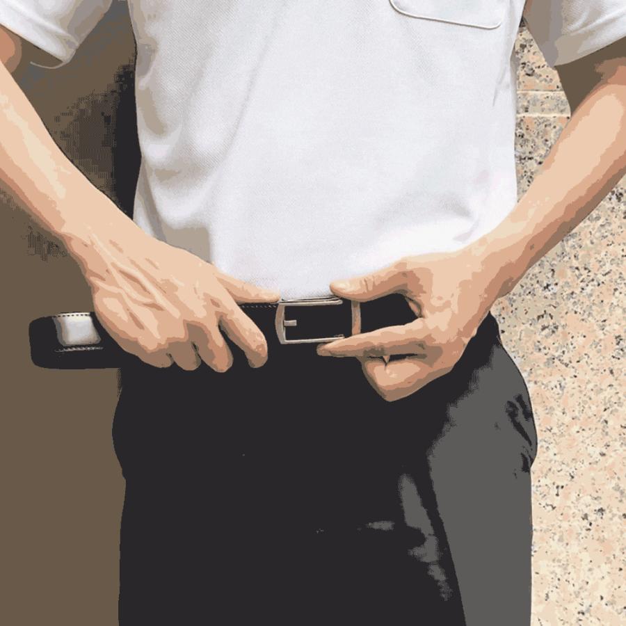 ベルト メンズ 穴なし 穴レス 無段階 メンズベルト カジュアル ビジネス スーツ ゴルフ オートロック フリーサイズ プレゼント 父の日 宅配便送料無料 |  | 11