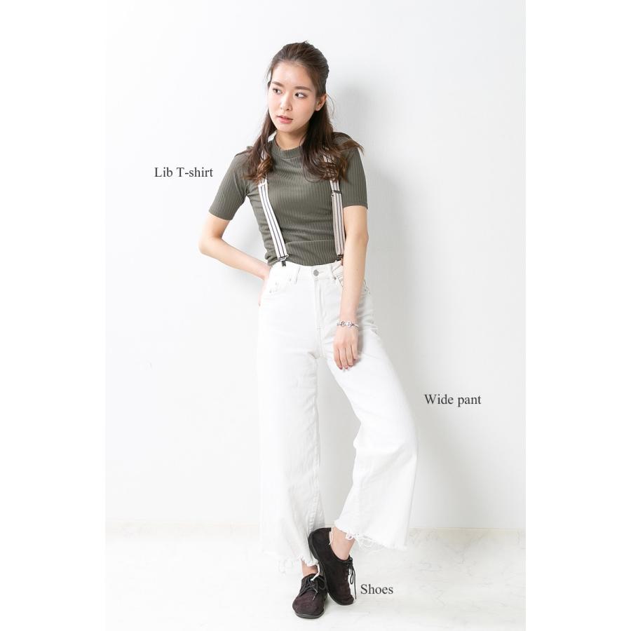 30mm幅 Y型 サスペンダー レディース カジュアル 全5色 黒 白 茶色