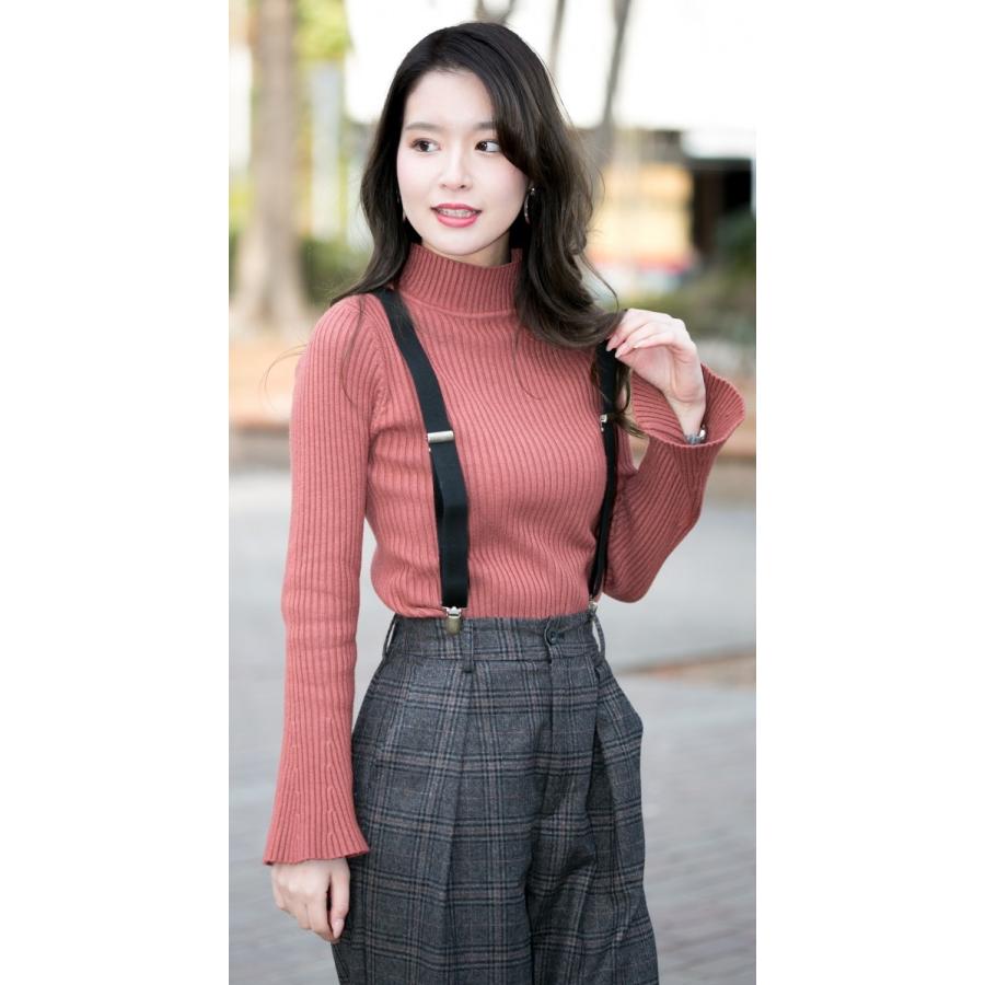 サスペンダー レディース　麻 ゴム ： ブラック　 　日本製 |  | 05